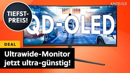 Ultrawide-OLED mit eingebautem „Ambilight“: QD-OLED Gaming-Monitor jetzt günstig bei MediaMarkt!