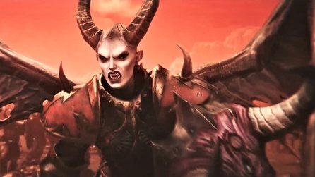 Total War: Warhammer 3 enthüllt finalen Chaoslord, so sieht Khornes Champion Valkia aus