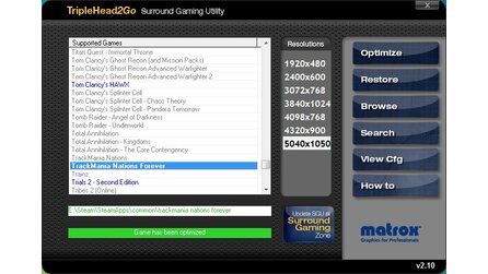 TripleHead2Go - Software