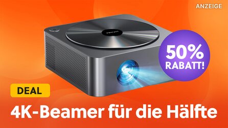 4K-Beamer zum halben Preis: Outdoor-Beamer mit WLAN + Bluetooth im Angebot