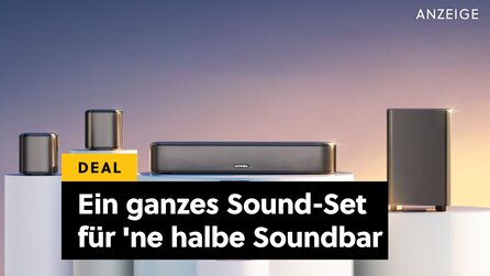 Dieses Sound-System mit Dolby Atmos ist günstiger als die Soundbar selber - für nur 90€ bekommt ihr Kinosound nach Hause!