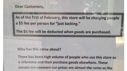 Wegen Online-Shopping - Einzelhändler verlangt »Ich schau mich nur mal um«-Gebühr