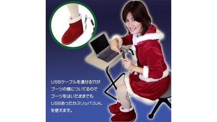 Kurioses - USB-Weihnachtsmann-Hausschuhe