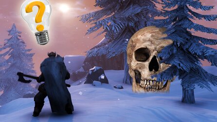In den unfertigen Zonen von Valheim findet man rätselhaftes Material oder gigantische Schädel