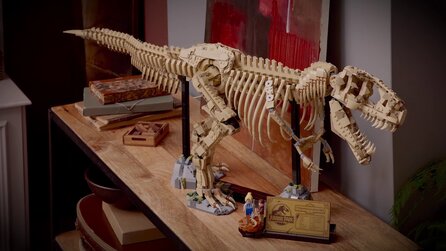Lego präsentiert ein beeindruckend großes Dinosaurier-Skelett fürs Wohnzimmer