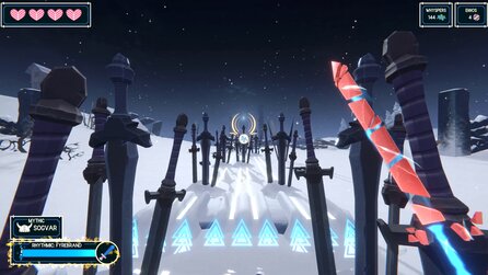 Skifahren trifft auf Beat Saber - Im neuen Rhythmusspiel säbelt ihr euch die Piste frei