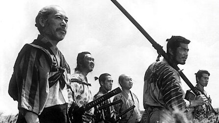 Die sieben Samurai: Im Film sollen sieben Krieger ein Dorf vor Banditen beschützen