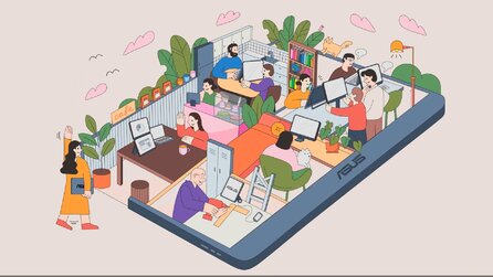 Falten, aufhängen, mitnehmen: Asus zeigt, wie flexibel die Zenscreens sind