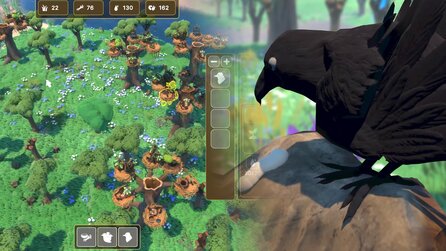Aufbauspiel aus der Vogelperspektive: In Crowded baut ihr eine Stadt nur für Krähen