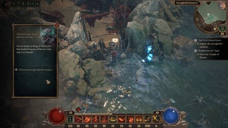 Wir befreien einen kleinen schmierigen Freund und kloppen Fischwesen im neuen Titan-Quest-2-Gebiet The Northern Beaches