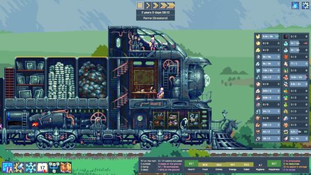 Eine Stadt auf Schienen wird in Steel Artery euer neues Zuhause - und darin wimmelt es vor Leben