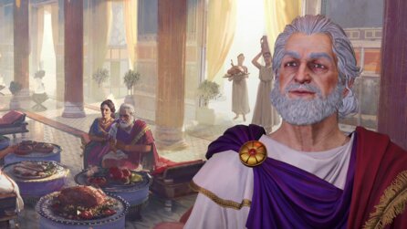 Anno 117: Schon in den ersten 15 Minuten der Kampagne erntet der Kaiser unser Misstrauen
