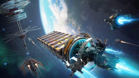 Ihr wolltet schon immer mal ein interstellares Handelssystem aufbauen? Hier startet ihr mit einem kleinen Frachter und erarbeitet euch eine Flotte
