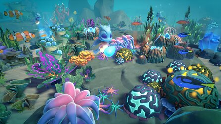 Im bunten Aufbauspiel Life Below erschafft ihr eure eigene Korallen-Stadt und rettet das Leben im Meer
