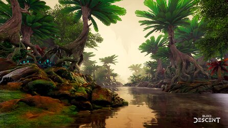 Nicht nur craften, sondern mutieren: Um in der tödlichen Alienwelt von Blind Descent zu überleben, müsst eine Symbiose mit ihr eingehen