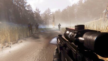 Neuer Militär-Shooter aus Deutschland startet wie viele Survivalspiele mit Holzfällen und Crafting, biegt dann aber Richtung Ghost Recon ab