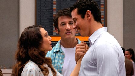 Eternity: Auf Apple TV muss sich Marvel-Star Elizabeth Olsen im Februar entscheiden, mit welchem ihrer toten Ehemänner sie die Ewigkeit verbringen möchte