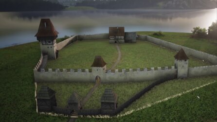 Manor Lords hat jetzt echte Burgen! Wir bauen unser erstes Herrenhaus mit Steinwällen