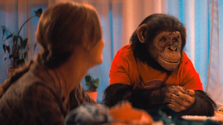 Gibts ab sofort als VoD: Im Horrorfilm Primate wird ein tollwütiger Schimpanse zum Albtraum einer Familie