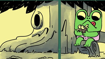 Dieses Spiel würde auch auf einen Bierdeckel passen, aber Klebezettel sind viel sympathischer