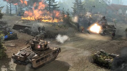 In Company of Heroes 3: Final Stand verteidigen wir unsere Basis verzweifelt gegen übermächtige Angriffswellen
