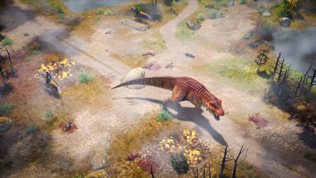 Dinolords spinnt! Das Spiel kombiniert Ritter mit Dinos und Action-RPG mit Echtzeistrategie