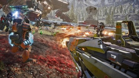 Helldivers-Atmosphäre trifft Satisfactory-Basen: In Pax Autocratica ballert und bau ihr, 91 Prozent gefällt das