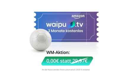 waipu.tv für 3 Monate gratis statt 29,97 € - Gutschein-Deal bei Amazon.de