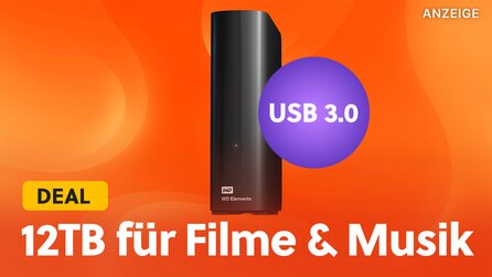 1 Cent pro Gigabyte: Fette externe USB Festplatte mit 12 Terabyte im Bestpreis-Angebot auf Amazon