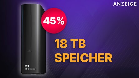 Fast 64GB für jeden Euro: Mit diesem 18TB Desktop-Speicher geht euch garantiert nie wieder der Platz aus!