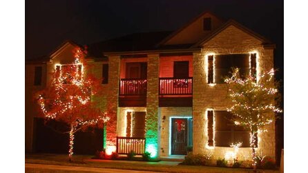 Weihnachten - Licht- und Musik-Show mit Internetkontrolle