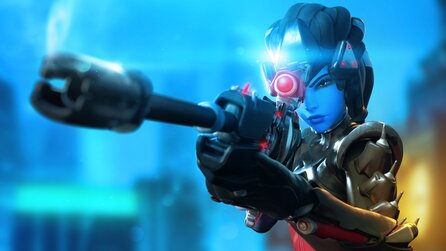 Overwatch - Spieler steuert Widowmaker mit einem Baguette