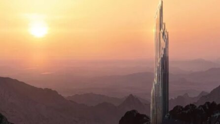 Rücksichtslos wie Saurons Turm aus Der Herr der Ringe - nur in echt: der neue Mega-Turm Discovery aus Saudi-Arabien