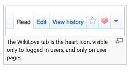WikiLove - Wikipedia testet Belohnungsbutton