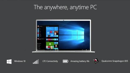 Windows 10 mit ARM-CPU - Eine Akkuladung reicht Laptops tagelang