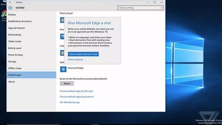 Windows 10 - Neues Hindernis beim Wechsel des Browsers