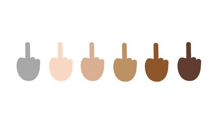 Windows 10 - Ausgestreckter Mittelfinger nach Unicode 7.0 enthalten