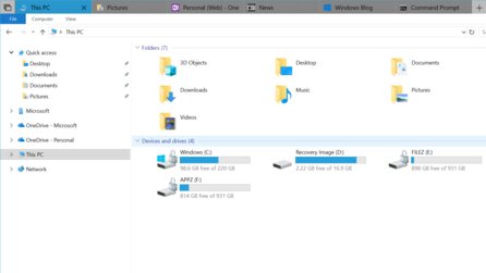 Windows 10 - Explorer bekommt eigene Tabs