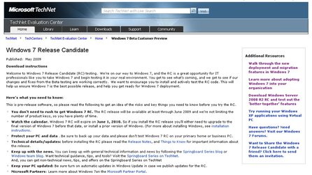 Datum für Windows 7 RC aus Versehen veröffentlicht - TechNet verrät: Release Candidate im Mai