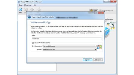 Windows 8 - Installation in einer virtuellen Maschine