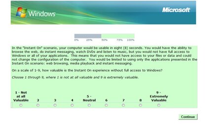 Microsoft - Instant On in Windows 7?
