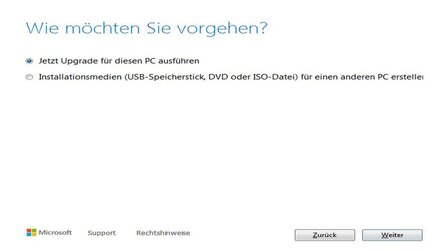 Windows 10: Installations-Routine