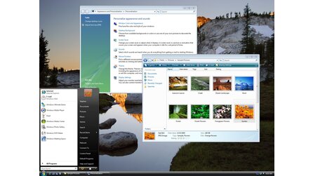 Windows Vista - Screen der verbesserten Basic-Oberfläche