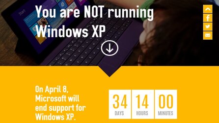 Das Ende von Windows XP (Update) - Warn-Popup, Umstiegs-Tool und »Nutze ich Windows XP«-Testseite