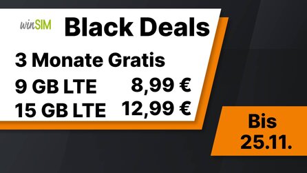 Black Deals: 3 Monate Gratis bei Handyverträgen von winSIM [Anzeige]
