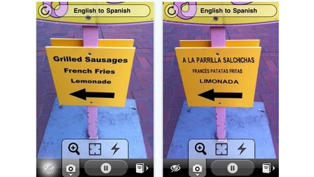Word Lens - iPhone-App kann Schilder übersetzen