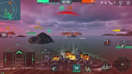 World of Warships Blitz - Screenshots des Mobile-Seeschlachten-MMOs
