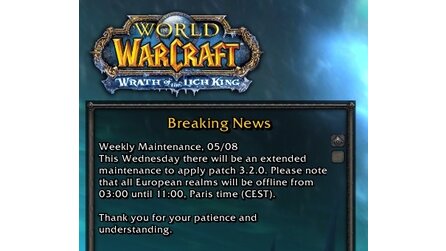 World of Warcraft - Patch 3.2 erscheint morgen