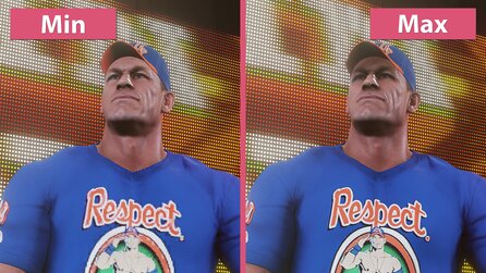 WWE 2K18 - Minimale und maximale Grafik-Details im Vergleich