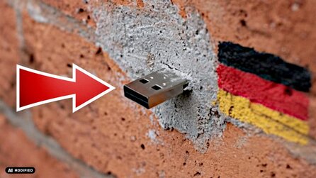 Es gibt hunderte USB-Sticks, die in Deutschland aus Wänden herausragen, aber wofür sind sie da? [Best of GameStar]